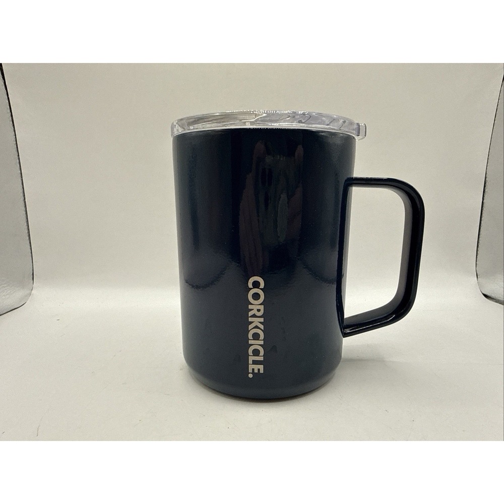 Corkcicle Triple Insulated Blue Coffee Mug 16 oz. Heavy Duty Fast Shipping EUC